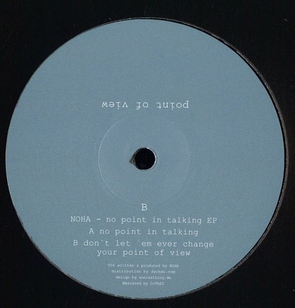 Noha (3) - No Point in Talking EP (12") (Near Mint (NM or M-)) - Image 2