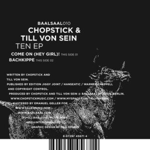 Chopstick & Till Von Sein - Ten EP (12") (Very Good (VG))