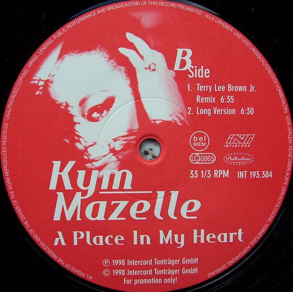 Kym Mazelle - A Place In My Heart (12") (Very Good Plus (VG+)) - Image 2